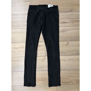 MENS SIX LINCOLN NEW YORK BLACK STRETCH SLIM FIT JEANS 30 X 32 Jeans